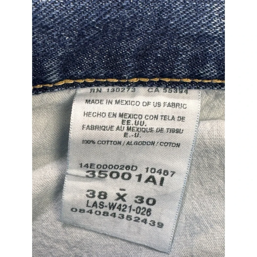 Wrangler Rugged Wear Jeans Men 38x30 Blue Relaxed Fit Straight Denim NWT‎